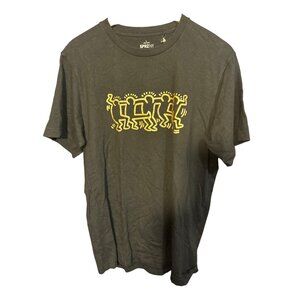 Keith Haring‎ X Uniqlo SPRZ NY Large T-Shirt Black & Yellow